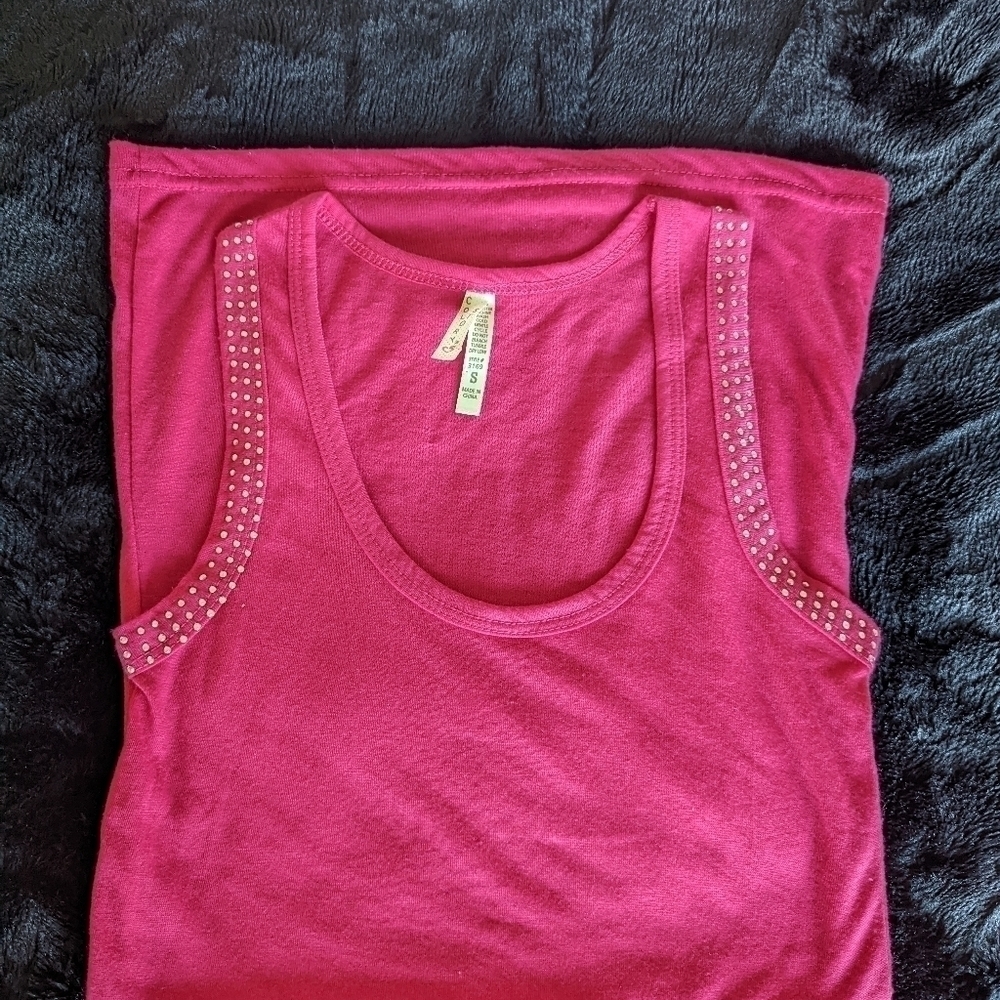 Pink Bling Racerback Tank - Picture 3 of 9